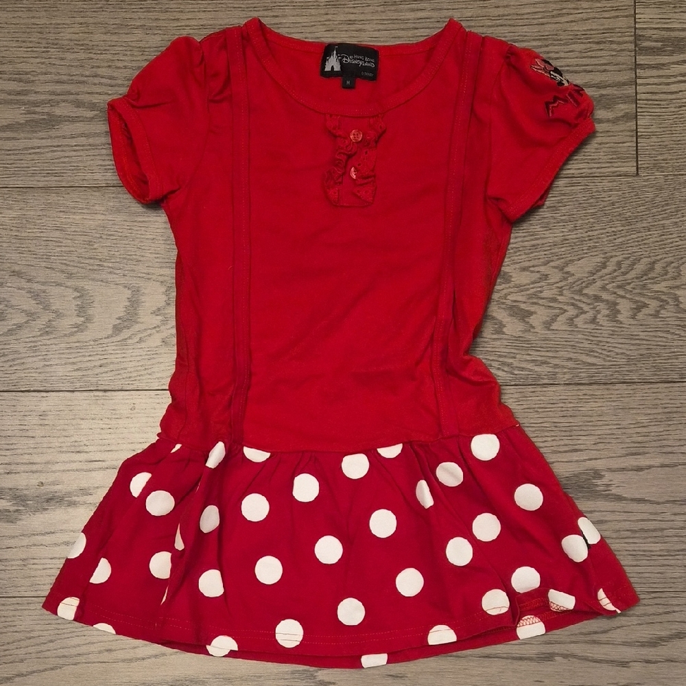 Disney Red & White Polka Dot Minnie Dress Size M